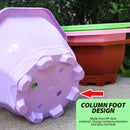 idrop Octagonal Plastic Flower Pot / Pasu Bunga Plastik Oktagonal / 塑料八角花盆(晟强塑业)20.5*20.5*12CM [ 1PC ]