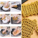 idrop [ 1PC ] Kitchen Dishcloth Fiber Scrubber Penggosok Pencuci Pinggan / Kain Pencuci Pinggan Mangkuk / (1PCS)10*15CM厨房刷洗棉(韩文包装)