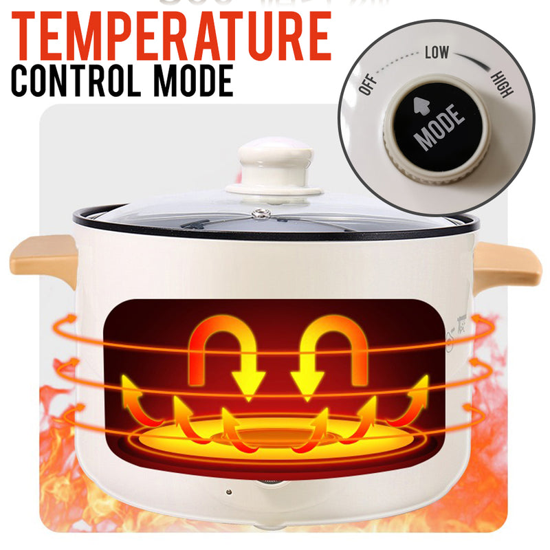 idrop 2.5L MEYOU Multifunction Kitchen Electric Cooking Pot 800W 220V