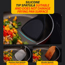 idrop Nonstick Heat Resistant Silicone Tip 318 Stainless Steel Spatula