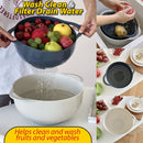 idrop [ 8PCS ] Kitchen Mixing Bowl Set Wash Bowl Mixer & Measuring Cups / Set Mangkuk Pembancuh Basuh & Set Cawan Penyukat / 8件套厨房搅拌碗套装碗搅拌器和量杯套装