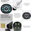 idrop Electric Salt Pepper Grinder Battery Operated / Pengisar Lada dan Perencah Elektrik / 家用电动研磨器厨房自动按压式磨胡椒粒花椒海盐孜然调料瓶