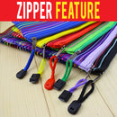 idrop Rainbow Mesh Bag Pencil Stationary Casing