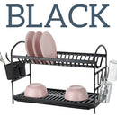 idrop 2 LAYER Aluminium Dishrack + Cup & Utensil Holder
