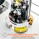 idrop [ 2 LAYER ] 360° Rotating Multifunction Condiment Seasoning Storage Rack / Rak Pelbagai Guna Simpanan Perencah & Botol Boleh Putar / 360°旋转多功能调味品调料架