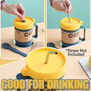 idrop 500ml Breakfast Cup for Eating & Drinking + Foldable Spoon