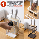 idrop Kitchen Household Tabletop Storage Rack Shelf for Tableware Pot Lid & Knives