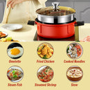 idrop [ 30CM ] Omnipotent Cooker Multifunction Maifan Stone Coating Nonstick Hotpot & Steamer / Periuk Masak & Stim Tidak Lekat / 30CM思玛特全能锅