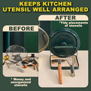 idrop Wrought Iron Spatula Holder / Pemegang Tempat Simpanan Spatula / 轻奢锅铲架(墨绿色)