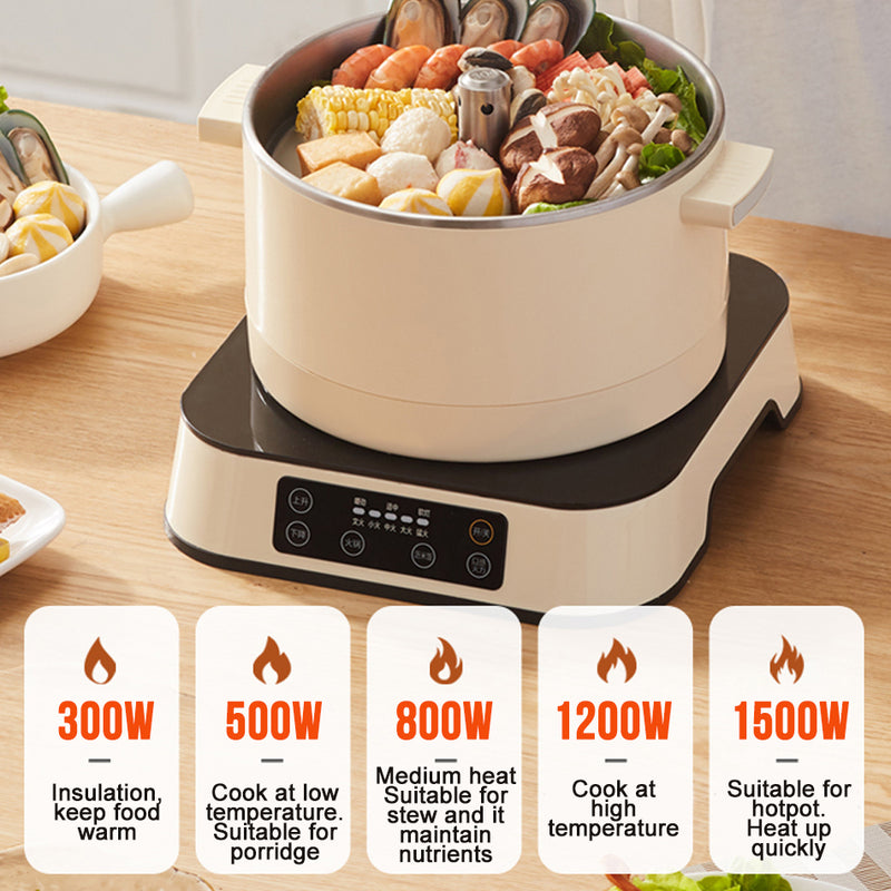idrop [ 2.5L ] 1500W Multifunction Electric Kitchen Cooking Smart Cooker Hotpot