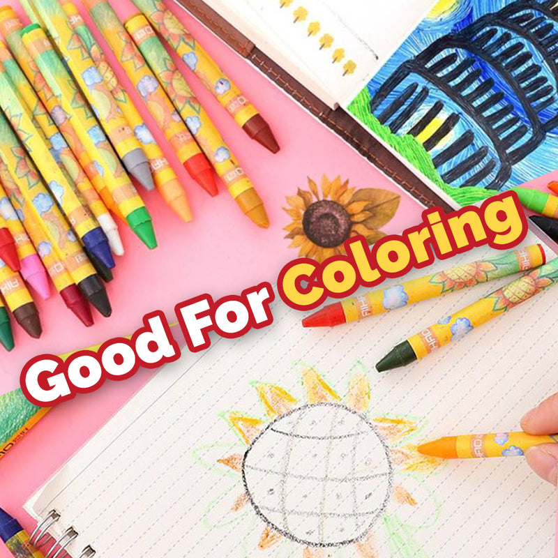 idrop 12pcs Colorful Kids Drawing Crayon