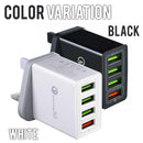 idrop 4 IN 1 Quick Charge 3.0 USB Charging 4-Port Plug ( 1pc ) / Palam Pengecasan Pantas / 快充充电插头 [ 1pc ]