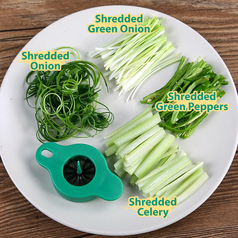 Scallion Slicer, Onion Slicer, Green Onion Shredder, Plum Shredder