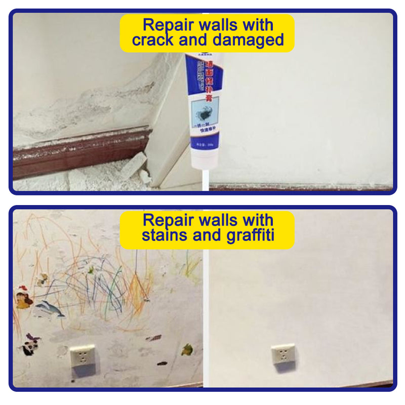 idrop 250g Wall Crack White Mending Plaster Filler Repair Cream Paste