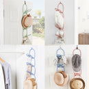 idrop Wall Mounted Multifunctional Stacking Hat & Clothing Hanger / Tempat Penyangkut Topi & Baju Dinding / 壁挂连环衣帽架 创意可挂式丝巾帽子收纳挂架 6只装