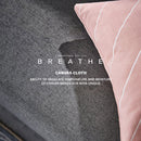 idrop High Back Canvas Reading Chair with Arm Rest + Leg Rest Stool