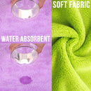 idrop [ LARGE + SMALL ] 2pcs Water Absorbent Bathroom Soft Bath Towel