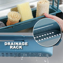 idrop [36cm~50cm] Household Extendable Kitchen Sink Drainage Rack for Cleaning Accessory & Rag Storage