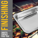 idrop Stainless Steel Serving Dining Food Tray / Dulang Hidang Makanan Keluli [ 34 x 28 x 5cm ]