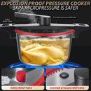 idrop [ 5.5L ] 25.5CM Stainless Steel Micro Pressure Non Stick Cooking Soup Pot Cooker