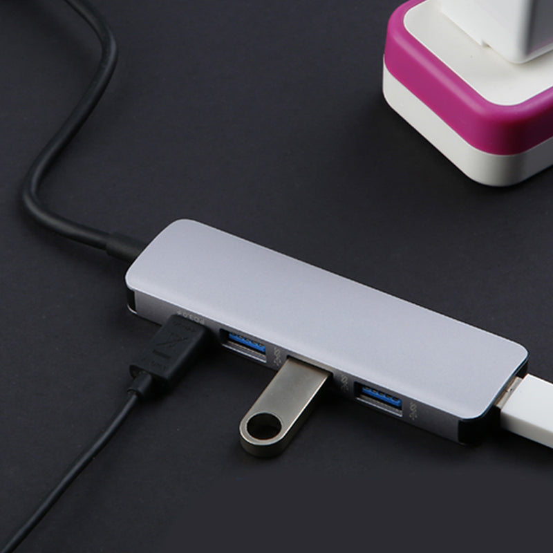 idrop USB C to USB 3.0 x4 Port + PD Reader