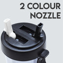 idrop 2 in 1 Dual-side Separate Portable Drinking Water Bottle + 2 Drink Straw