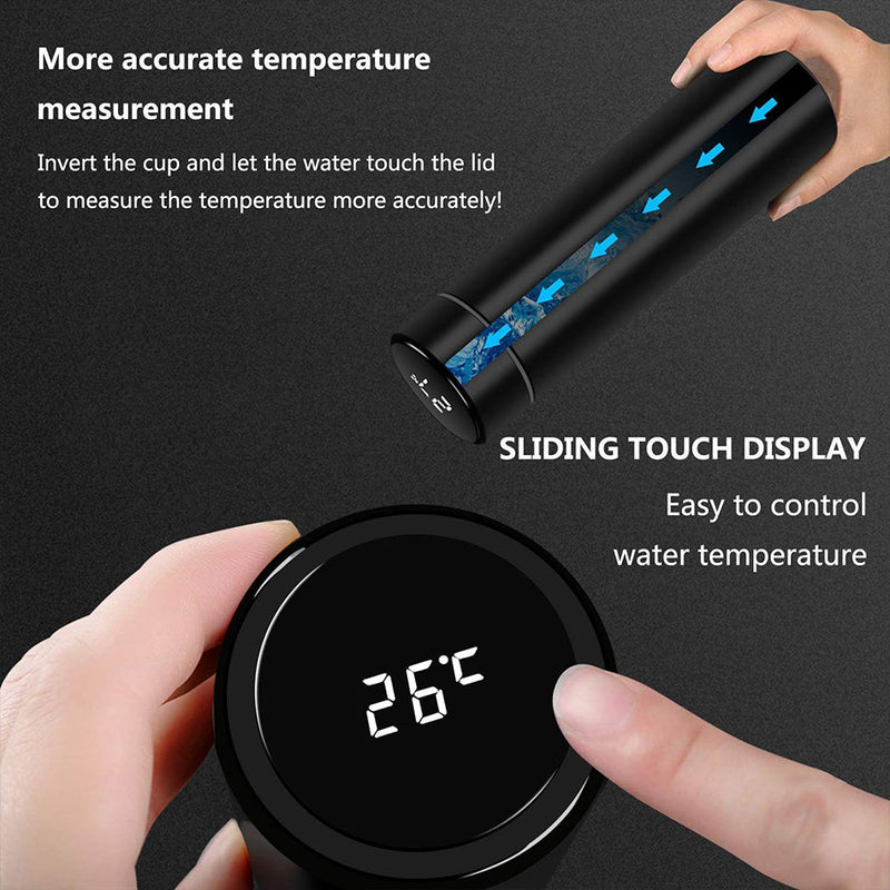 idrop [ 450ml ] Stainless Steel Smart Heat Insulation Drinking Flask [ LASER ENGRAVE NAME ] / Cawan Minum Tahan Panas [ TULIS NAMA MESIN LASER ]/ 不锈钢智能测温杯(智能杯)304 [ 激光雕刻名称 ]
