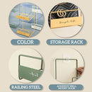 idrop [ 2 LAYER ] Wall Mounted Storage Organizing Rack Shelf