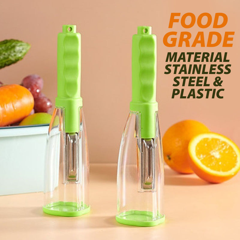 idrop Kitchen Vegetable Slicer Peeler with Storage / Pengupas & Penghiris Sayur / 储存式削皮器(刨刀)