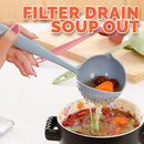 idrop Dual Purpose Long Handle Kitchen Colander Ladle