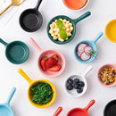 idrop Round Handle Ceramic Seasoning Condiment Dish Plate / Piring Kecil Plat Hidangan Perasa / 陶瓷碟 6.5CM圆柄碟(10CM)(黄/粉红/青/蓝) [ 6.5CM(D) 10CM(L) ] [ YELLOW/PINK/CYAN/BLUE ]