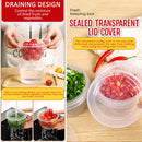 idrop Freshkeeping Plastic Container With Water Drainage For Chopped Vegetables Preservation / Bekas Penyimpanan Makanan Simpanan Potongan Sayur / 塑料葱花保鲜盒