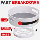 idrop [ 30cm ] 360 Degree Rotating Anti Skid Kitchen Storage Tray