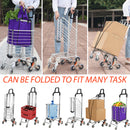 idrop Heavy Duty Foldable Grocery Cart Basket Trolley for Shopping & Courier  / Troli Mudah Alih Boleh Lipat / 用于购物和快递的重型可折叠杂货车购物篮手推车