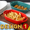 idrop [ 500ml ]Ceramic Baking Bowl Tray Plate Serveware Tableware