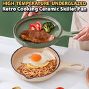 idrop [ 21CM ] Ceramic Cooking Skillet Pan with Single Handle / Kuali Leper Seramik / 陶瓷锅 陶瓷北欧明火单柄锅21CM