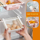 idrop Retractable Pull Out Kitchen Refrigerator Storage Organizing Box Tray