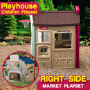 idrop Children's Outdoor Playhouse - School House / Gas Station / Market / Basketball Football Playset