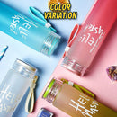 idrop [ 400ml ] HELLO MASTER Glass Drinking Water Bottle / Botol Minuman Kaca / 400ML喷漆玻璃水杯(玻璃水壶)
