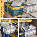 idrop Hand Folding Foldable Shopping Basket [ MEDIUM ] / Bakul Beli Belah Boleh Dilipat / 手提折叠购物篮中号 [ 38CM X 25.5CM X 20CM ]