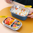 idrop [ 1200ml ] Double Layer SUS304 Stainless Steel Lunch Box / Bekas Makanan 2 lapis / 双层不锈钢带格饭盒 (304) [ FREE SPOON ]