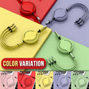 idrop 3 IN 1 Retractable Extendable USB to Type C / Micro USB / Apple Compatible Charging Cable