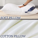idrop 100% Cotton & Polyester Fibre Soft Hotel Grade Standard Quality Sleeping Pillow