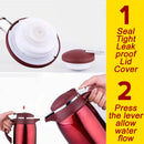 idrop [ 1.6L ] Thermal Stainless Steel Insulation Drinking Vacuum Kettle Flask Pot with Glass Inner Bile