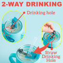 idrop [ 250ml ] Children's Milk Drinking Glass Cup with Silicone Cover