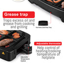 idrop Multi Portion Zone Compartment Hotplate BBQ Kitchen Electric Grill Barbecue [ 1500W ]
