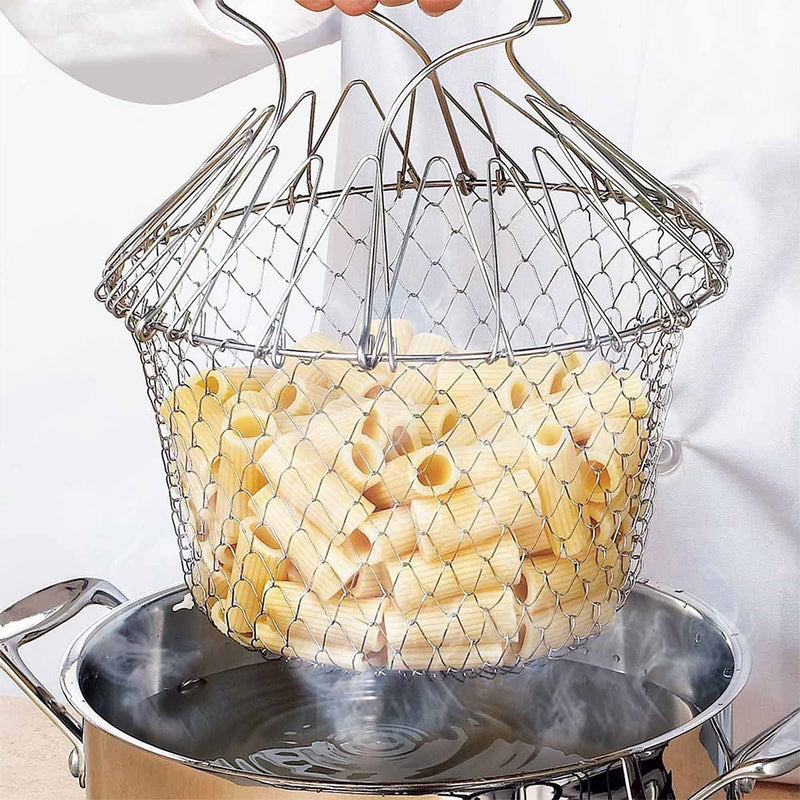 idrop MAGIC KITCHEN DELUXE Multipurpose Food Colander Basket Cook Wash Filter