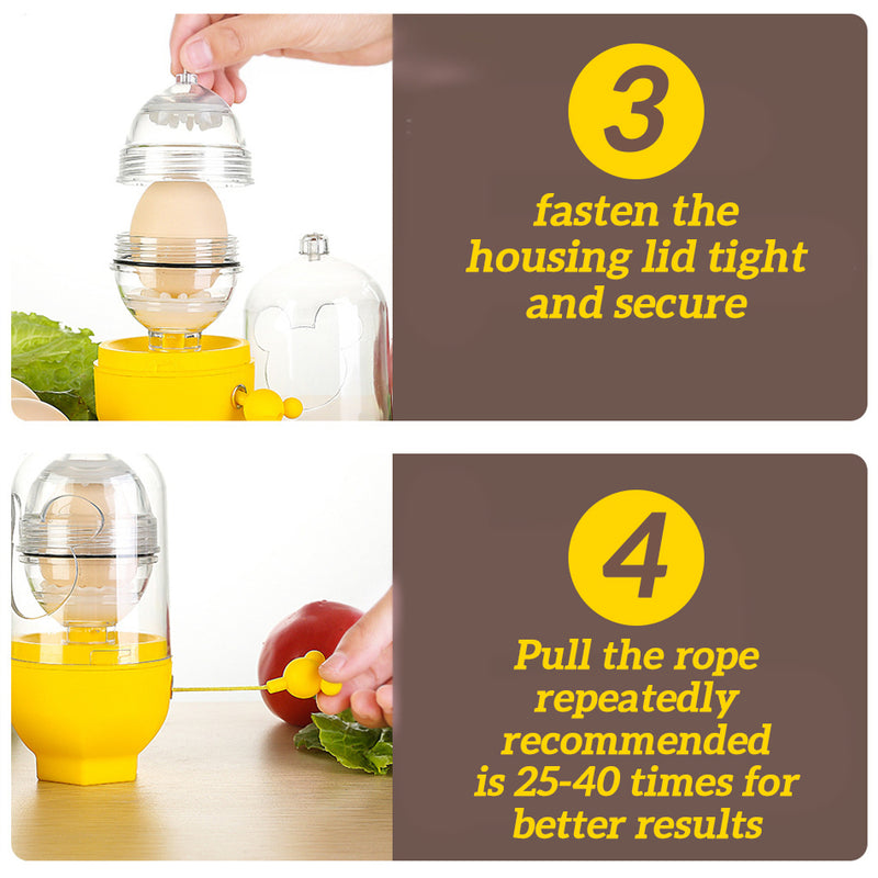 idrop Golden Egg Yolk Shaker Mixer Roller Hand Manual Crank Pulley