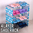 idrop 4 Layer Shoe Rack Shelf Economic Cabinet