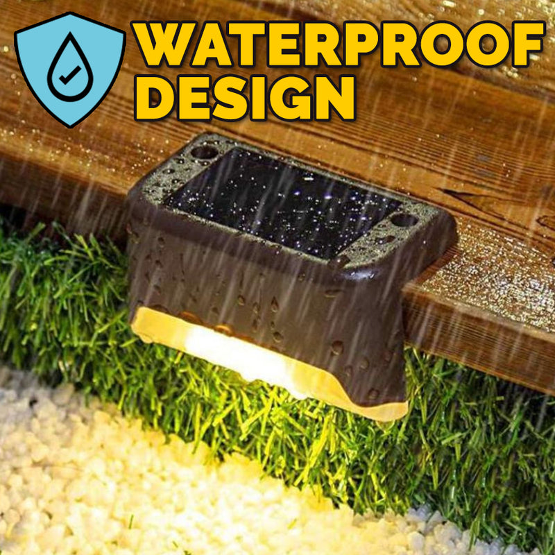 idrop Solar Rechargeable Automatic Waterproof IP65 Smart Step Light [ 1pc ]